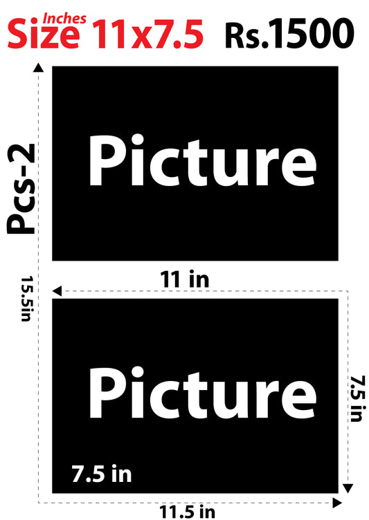 7.5x11 Pcs-2