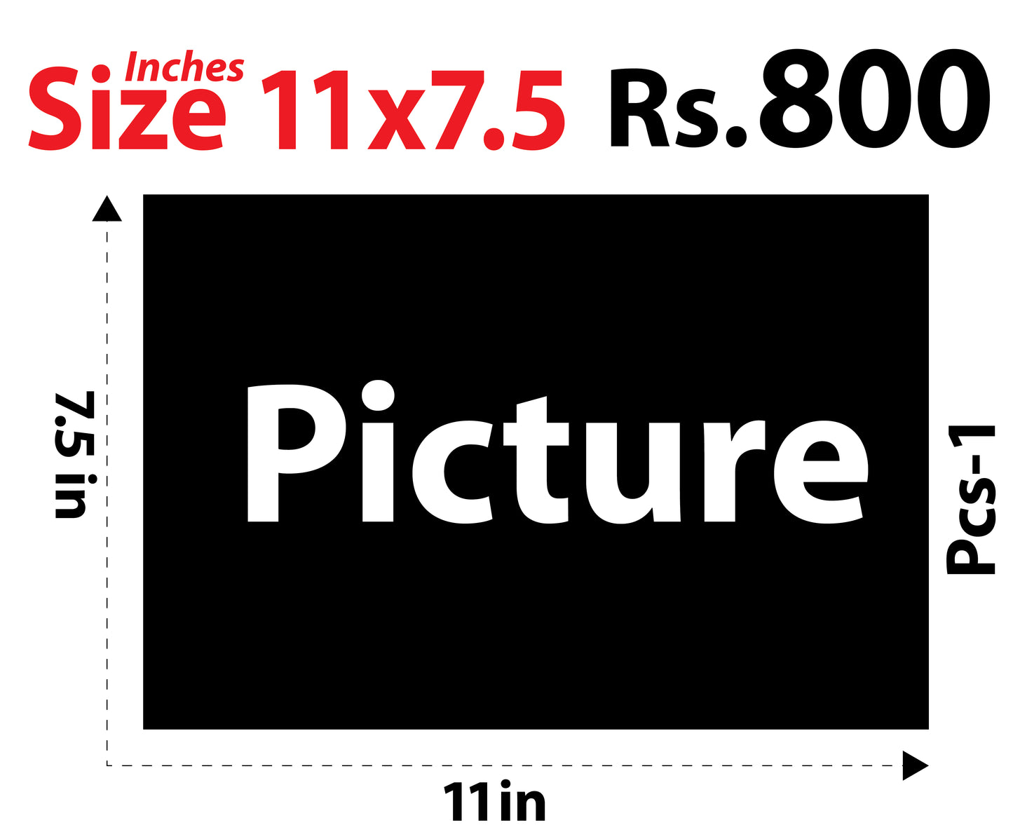 11x7.5 Pcs-1